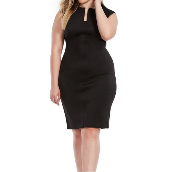 SL FASHION Dresses & Skirts - Sheath Dress In Black With Shoulder Detail